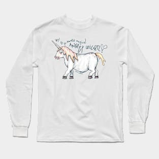 The anxiety unicorn Long Sleeve T-Shirt